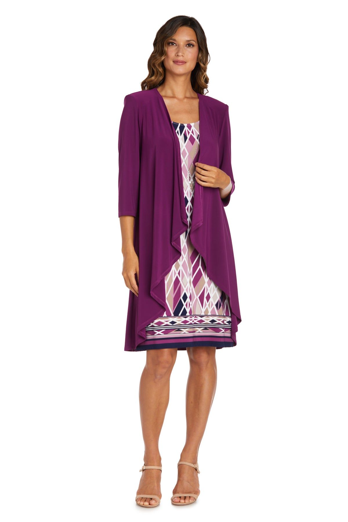 Puff Print Jacket Dress sold by R&M Richards product image thumbnail 6