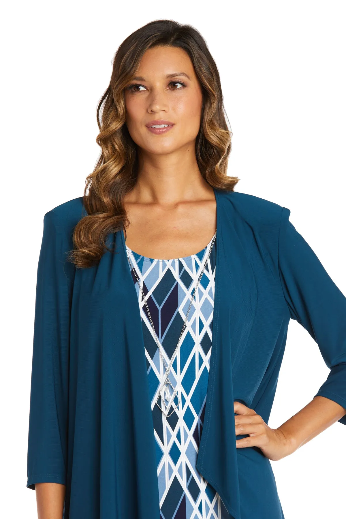 Puff Print Jacket Dress sold by R&M Richards product image thumbnail 5