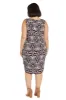 Two-Piece Printed Dress with Draped Cardigan - Plus sold by R&M Richards