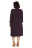 Two-Piece Printed Dress with Draped Cardigan - Plus sold by R&M Richards