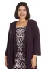 Two-Piece Printed Dress with Draped Cardigan - Plus sold by R&M Richards