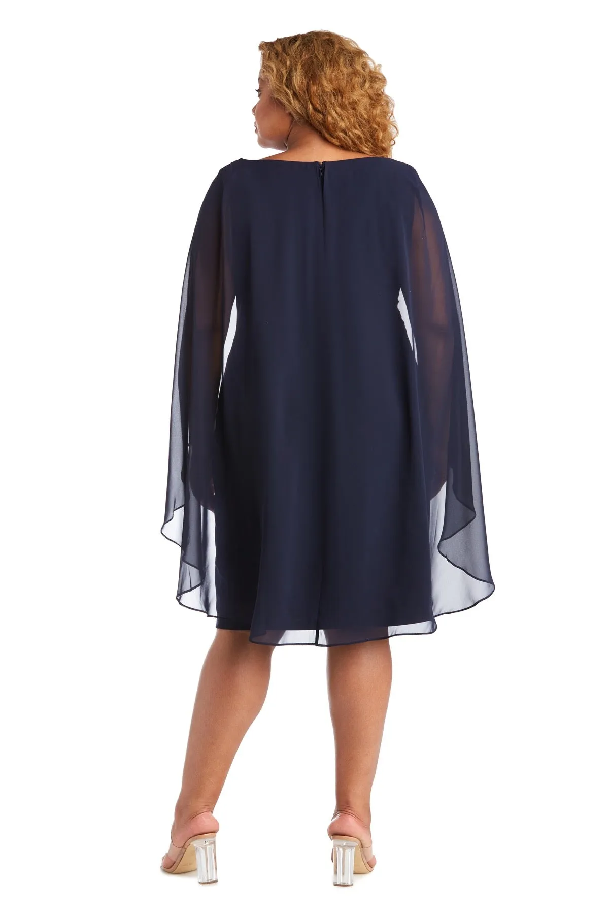 Chiffon Duster Cape Dress - Plus sold by R&M Richards product image thumbnail 5