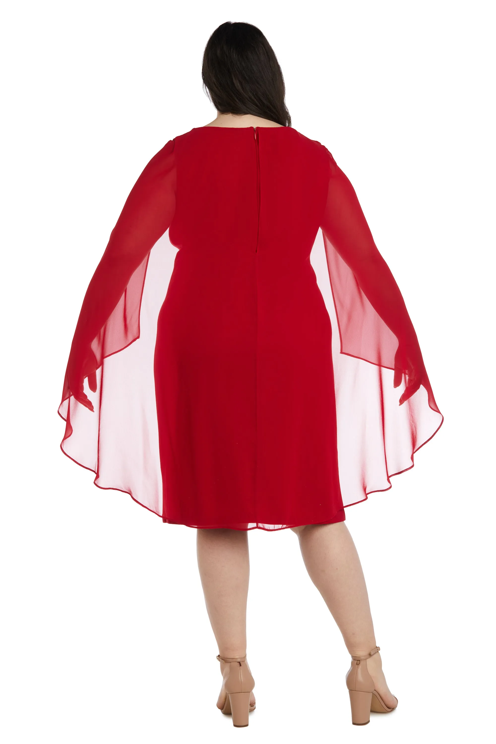 Chiffon Duster Cape Dress - Plus sold by R&M Richards product image thumbnail 2