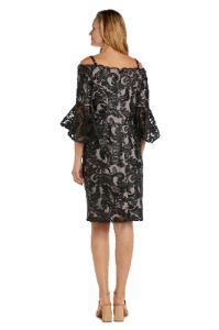 Off The Shoulder Dress with Ruffle Sleeves sold by R&M Richards