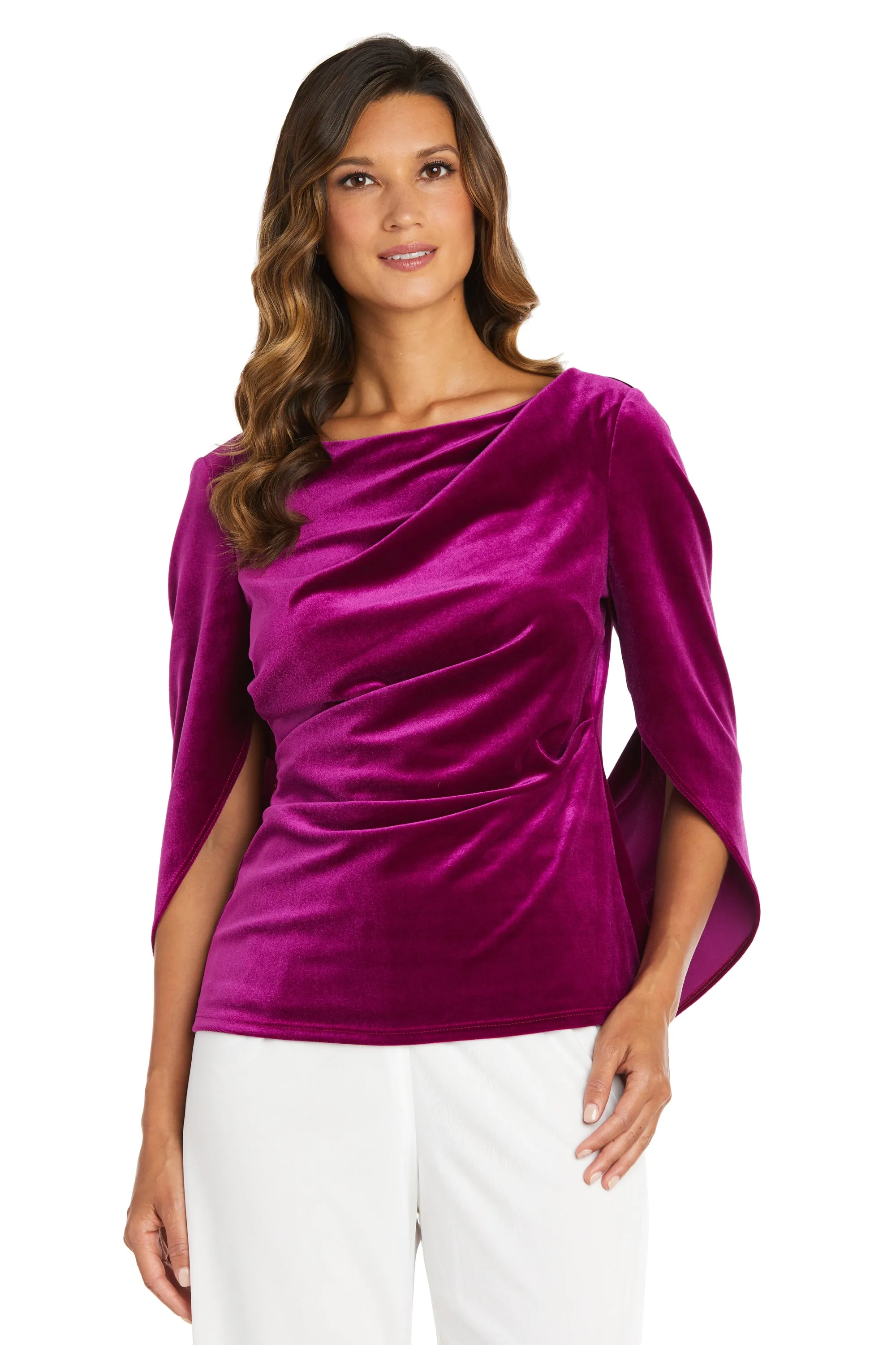 Velvet Top with Drape Sleeves sold by R&M Richards product image thumbnail 3