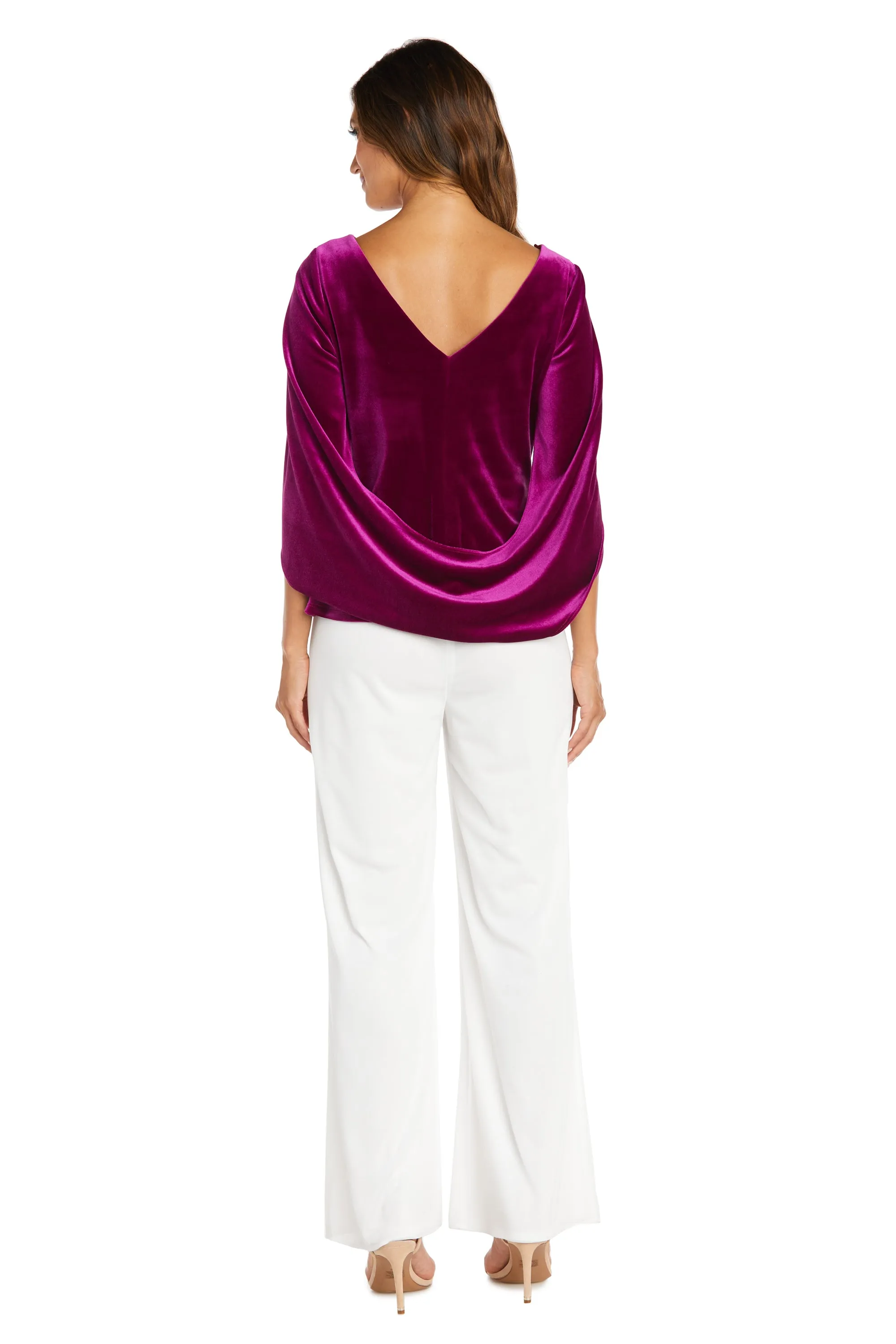 Velvet Top with Drape Sleeves sold by R&M Richards product image thumbnail 2