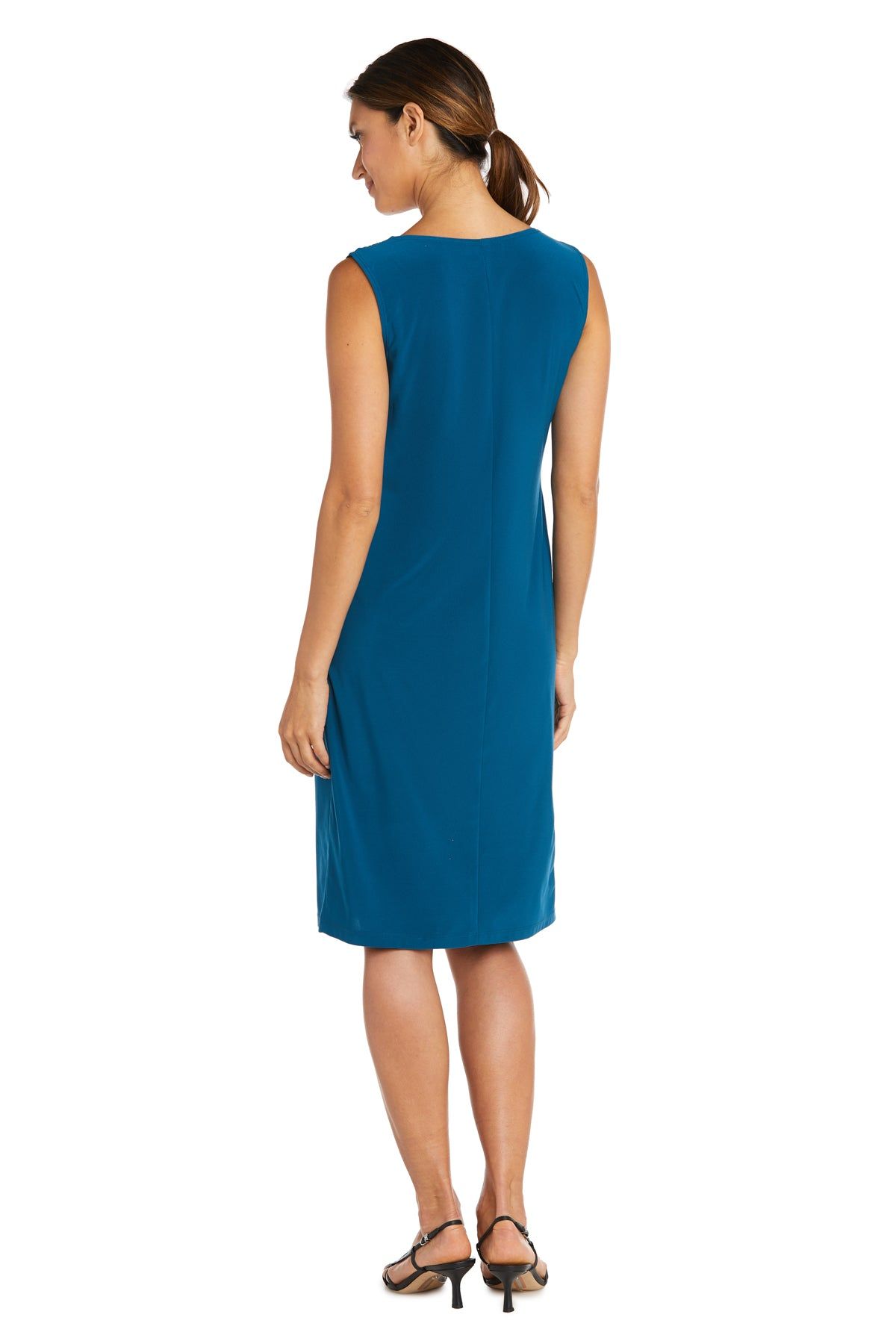 Banded Burn Out Clip Velvet Chiffon Jacket Dress sold by R&M Richards product image thumbnail 18