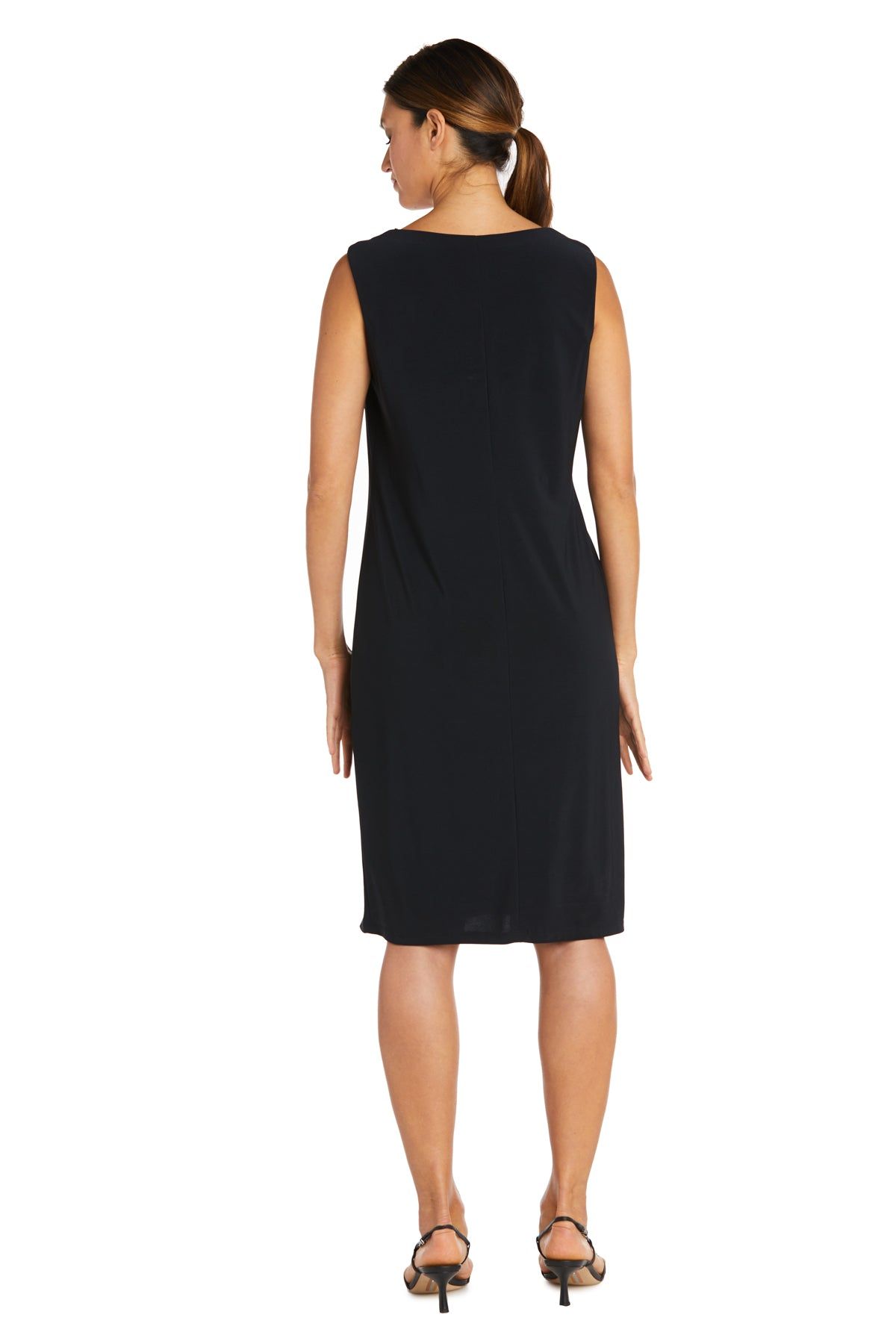 Banded Burn Out Clip Velvet Chiffon Jacket Dress sold by R&M Richards product image thumbnail 14