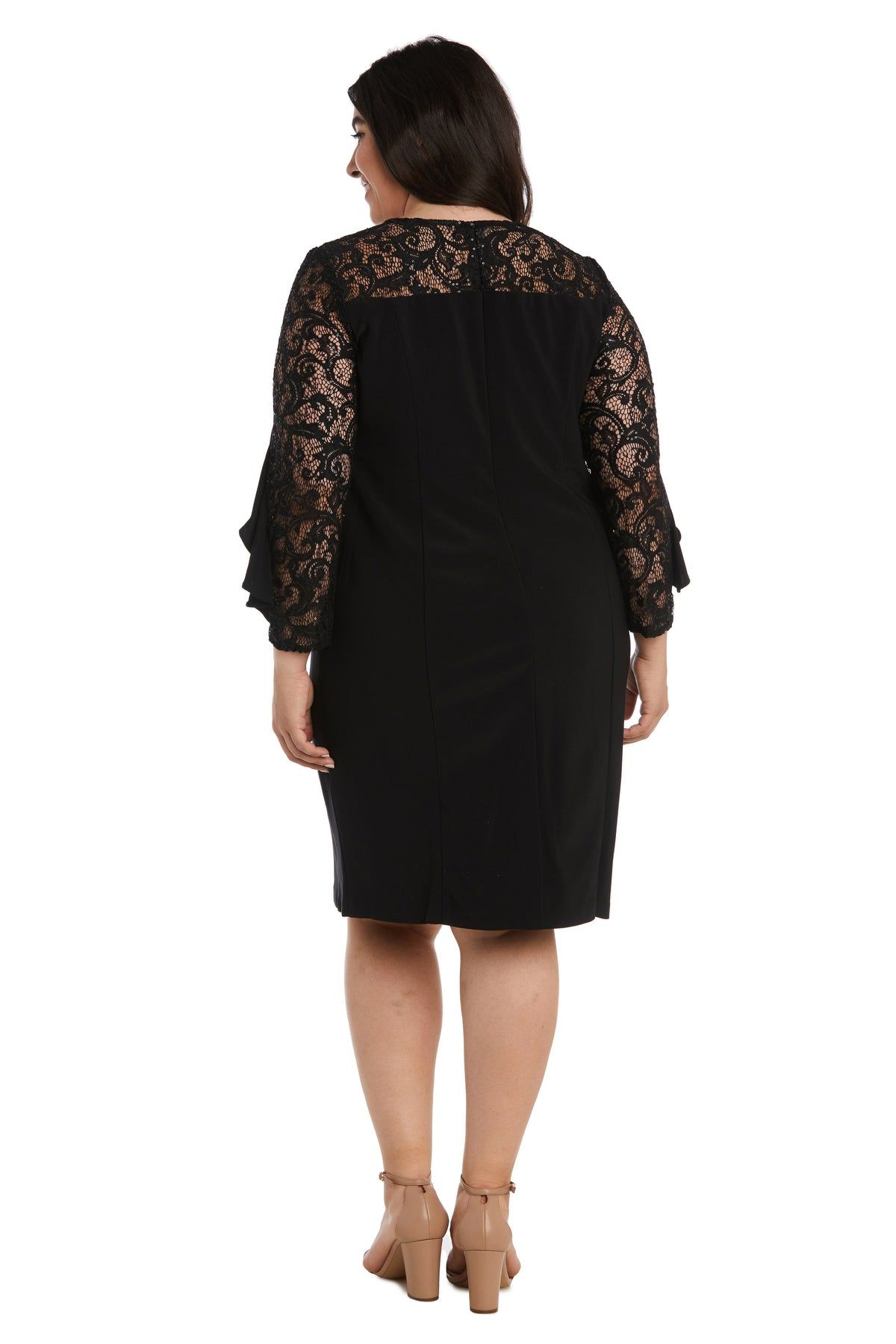 Short Dress With Bodice Sleeves - Plus sold by R&M Richards product image thumbnail 2