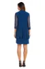 Jacket Dress with Textured Detail and Sheer Inserts sold by R&M Richards