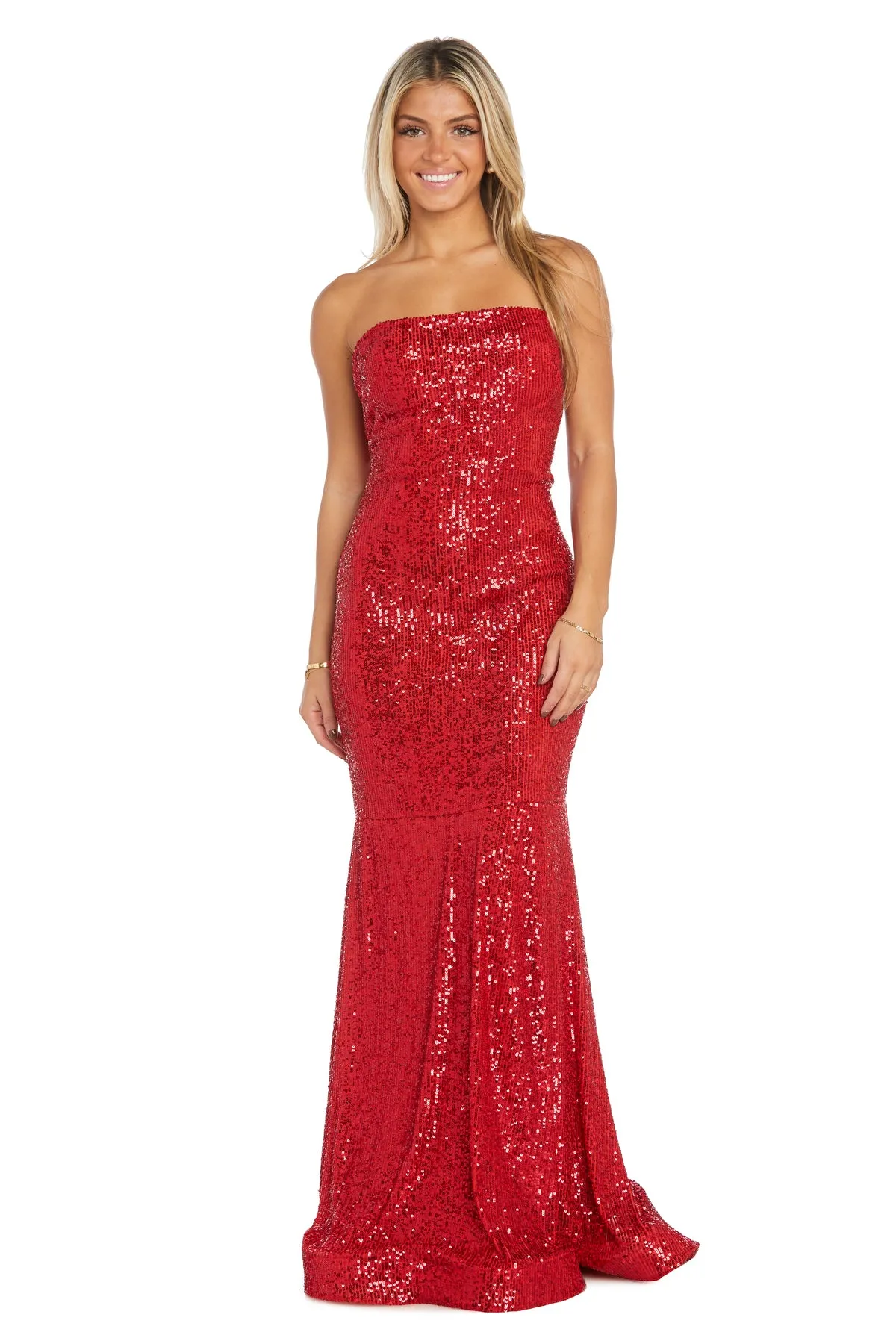 Kristina Strapless Sequined Gown sold by R&M Richards