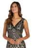 Sequined Maxi Gown with V-Neck and Fitted Silhouette sold by R&M Richards