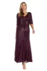 Long Sequined Beaded Evening Gown sold by R&M Richards