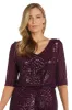 Long Sequined Beaded Evening Gown sold by R&M Richards