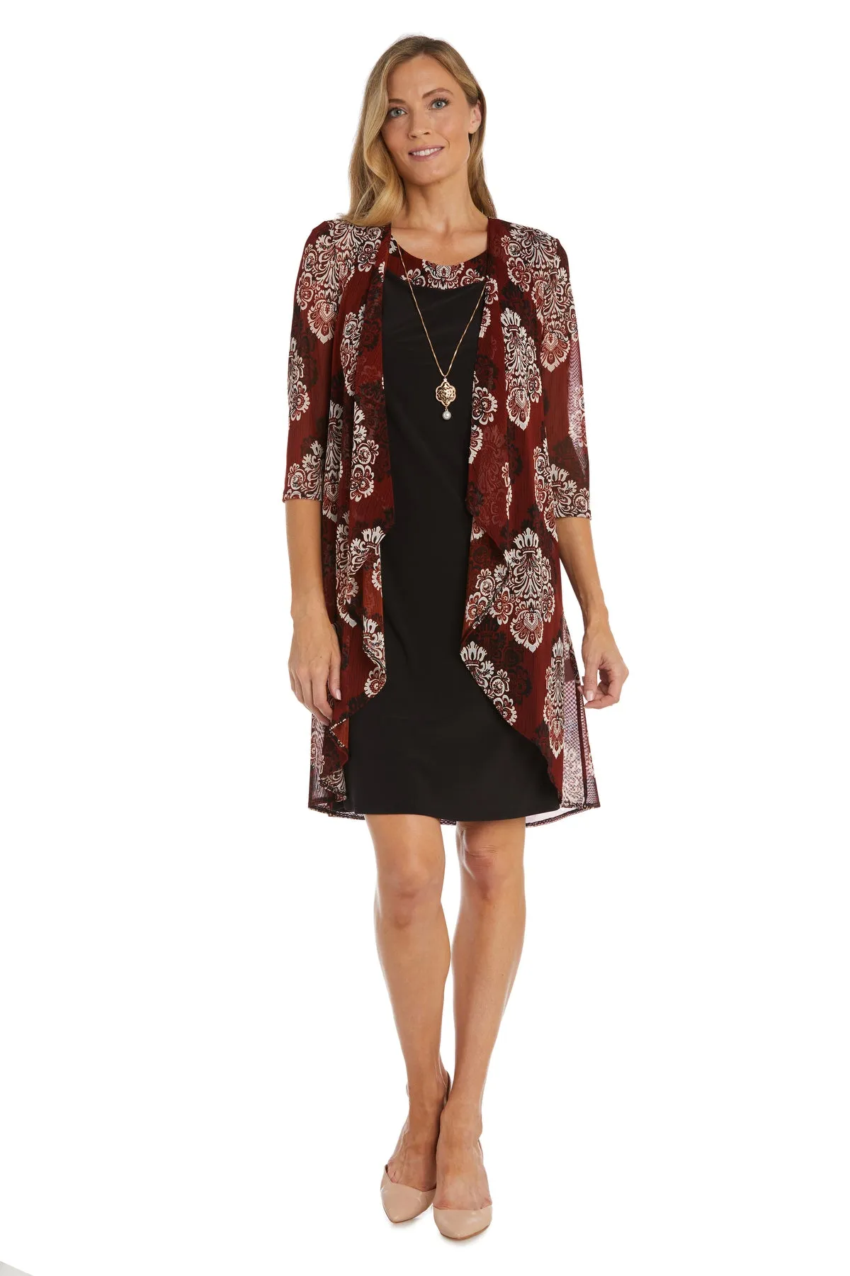 Two-Piece Printed Jacket and Dress Set sold by R&M Richards