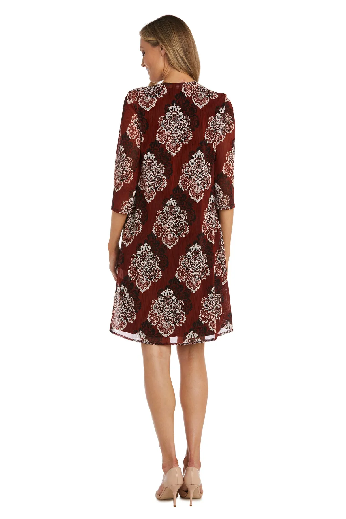 Two-Piece Printed Jacket and Dress Set sold by R&M Richards product image thumbnail 2
