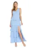 Long Chiffon Dress Featuring a Five Layered Skirt sold by R&M Richards