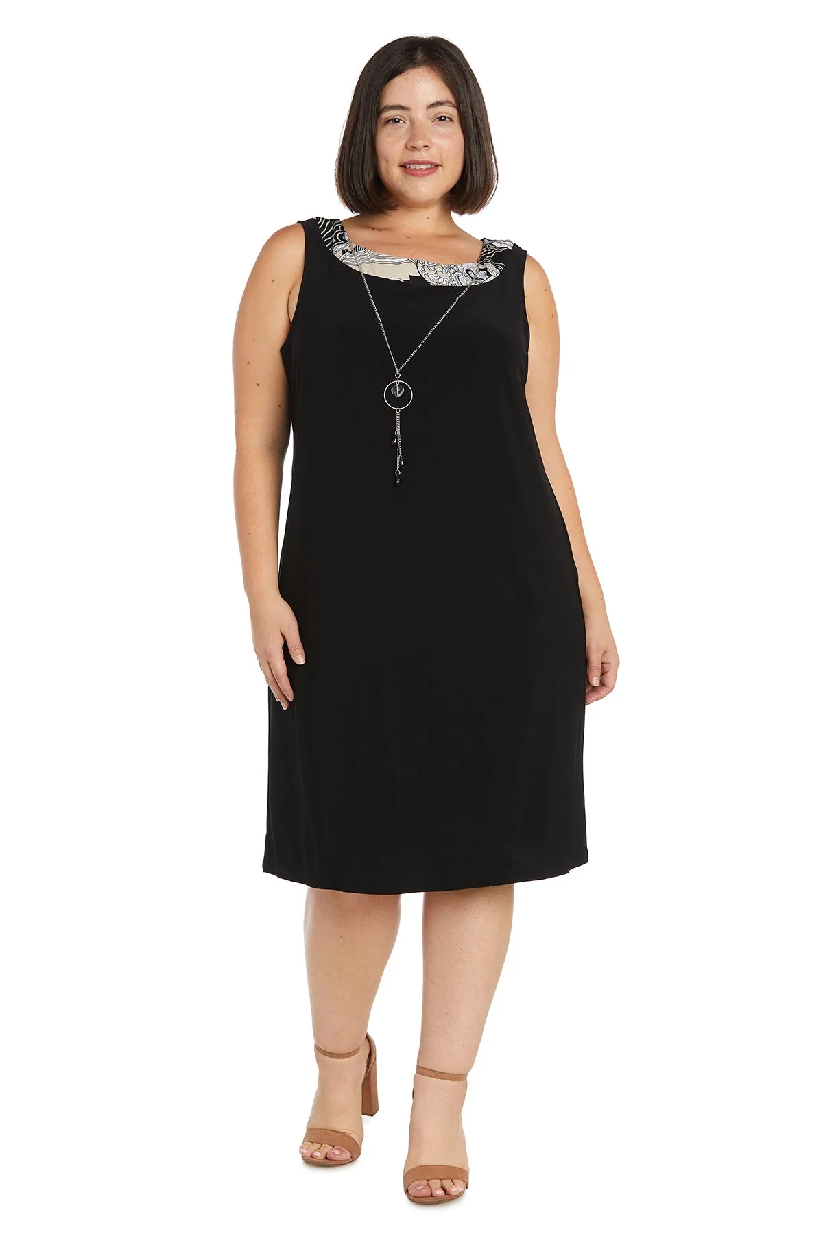 Puff Printed Ity Flyaway Jacket Dress With Paisley Scroll Print - Plus sold by R&M Richards product image thumbnail 3