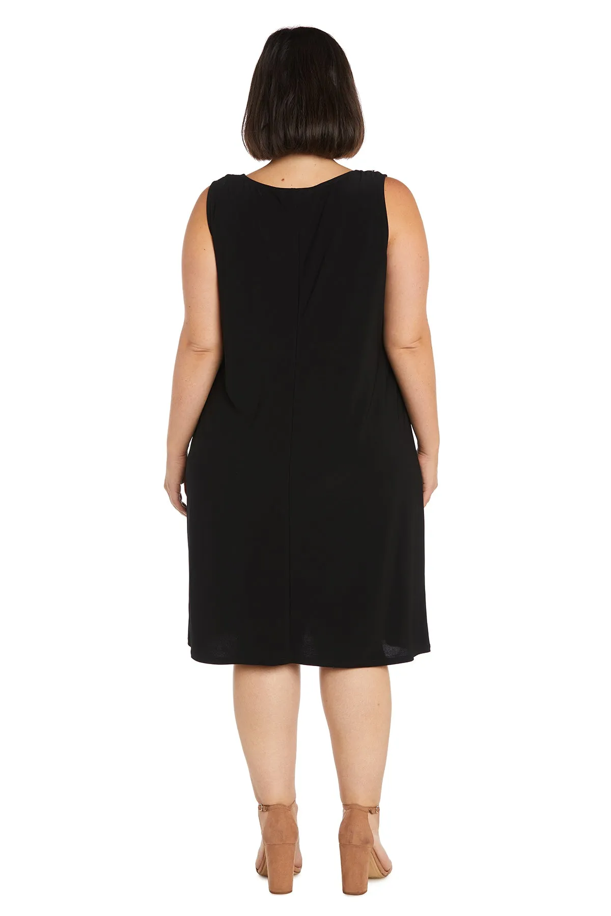 Puff Printed Ity Flyaway Jacket Dress With Paisley Scroll Print - Plus sold by R&M Richards product image thumbnail 4