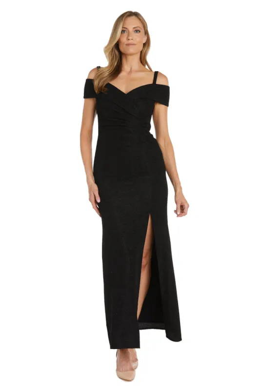 Off The Shoulder Evening Gown with High Thigh Slit sold by R&M Richards