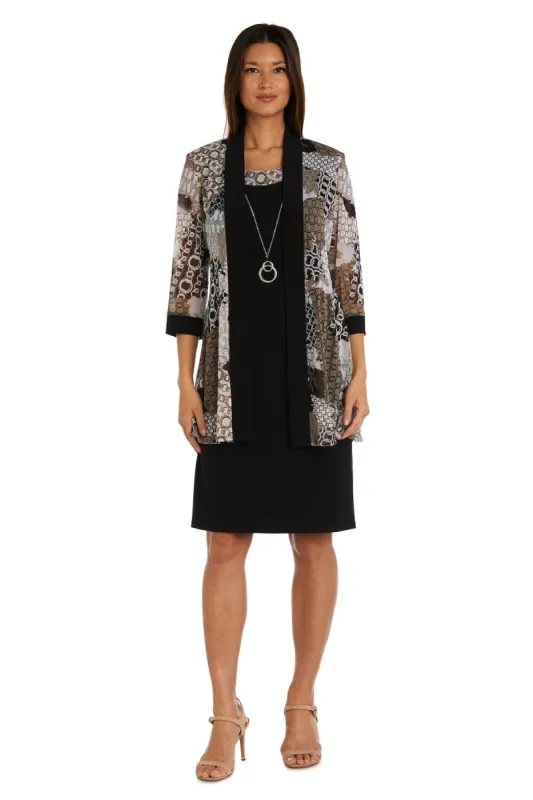 Jacket Dress with Necklace - Petite sold by R&M Richards