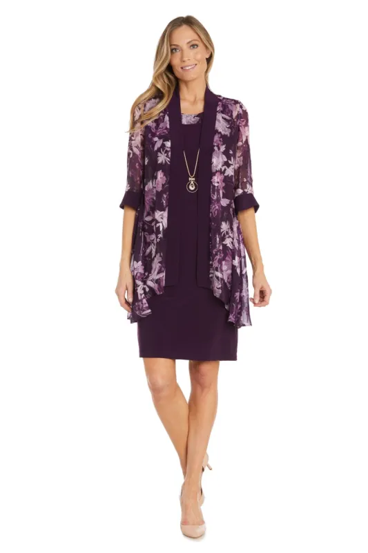 Lurex Floral Jacket Dress - Petite sold by R&M Richards