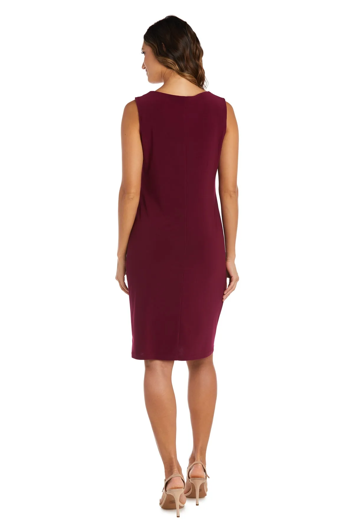 Two-Piece Banded Glitter Velvet Jacket and Dress Set sold by R&M Richards product image thumbnail 4