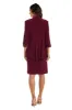 Two-Piece Banded Glitter Velvet Jacket and Dress Set sold by R&M Richards