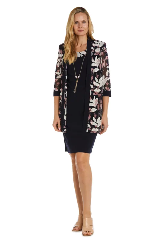 Puff Print Power Mesh and Ity Swing Jacket Dress sold by R&M Richards