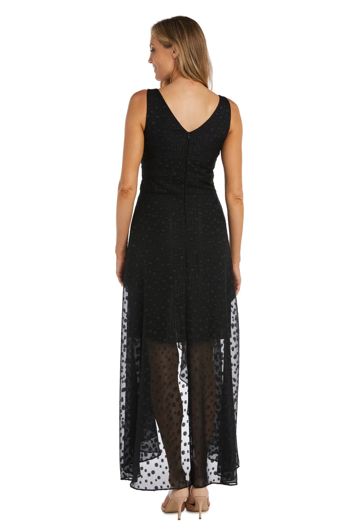 High-Low Polka Dot Chiffon Dress sold by R&M Richards product image thumbnail 2