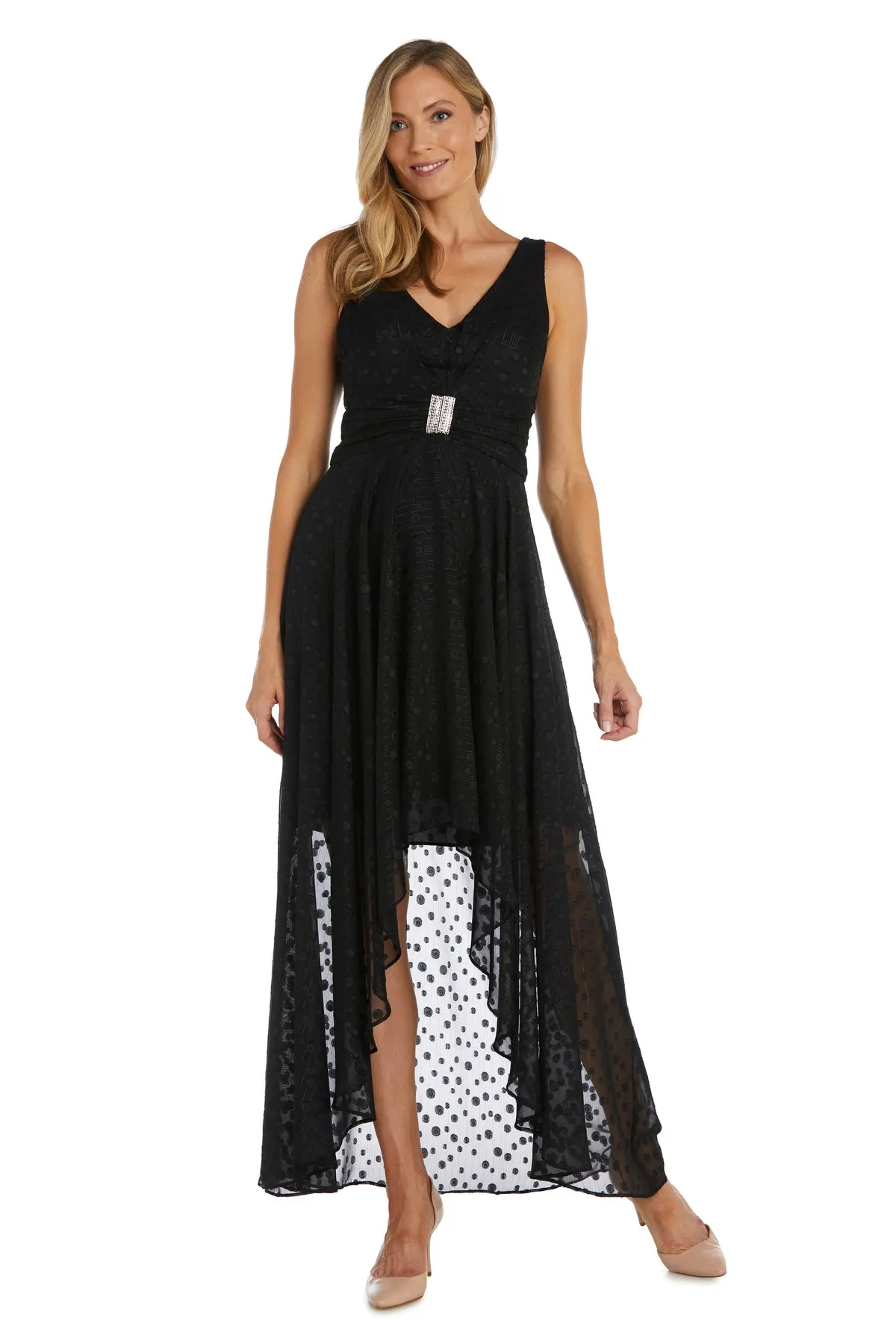 High-Low Polka Dot Chiffon Dress sold by R&M Richards