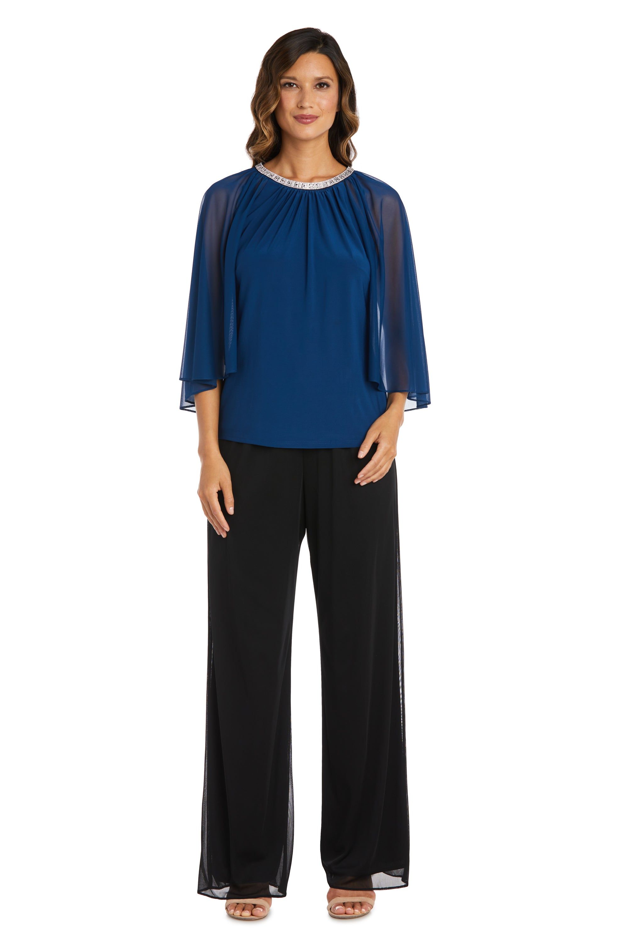 Caplet Social Top with Rhinestone Neckline sold by R&M Richards product image thumbnail 8