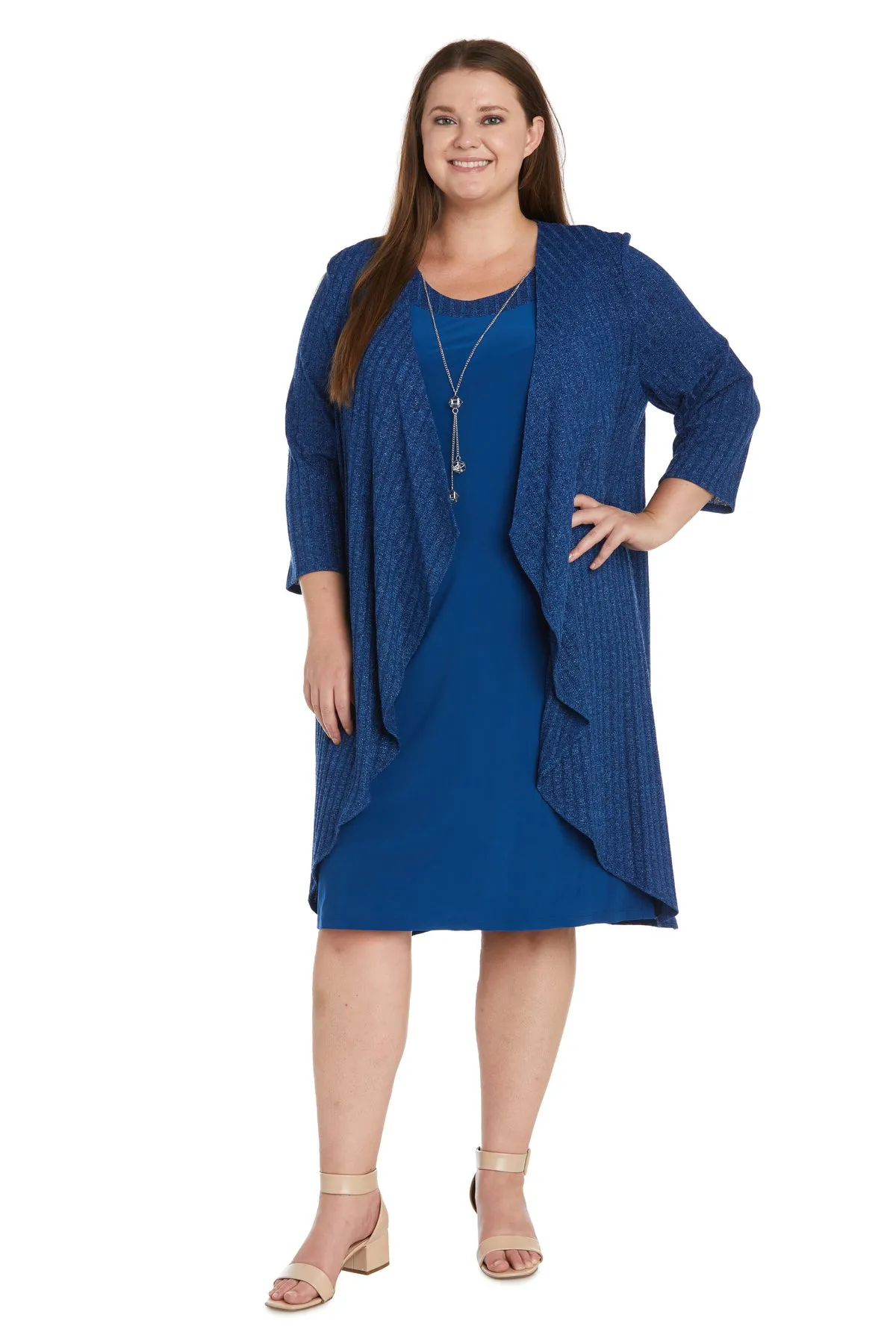 Knit Swing Jacket Dress - Plus sold by R&M Richards