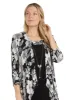 Black and White Floral Printed Daytime Jacket Dress - Petite sold by R&M Richards