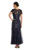 Maxi Dress with Embellishment and Satin Waist Tie sold by R&M Richards