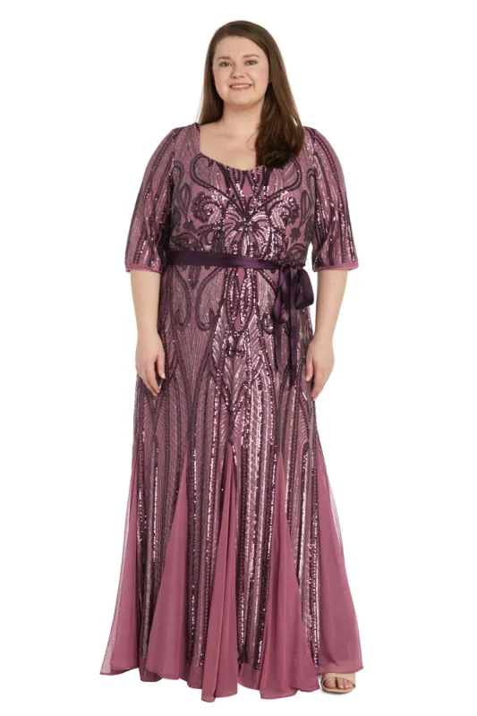 Sequined Embellished Dress - Plus sold by R&M Richards