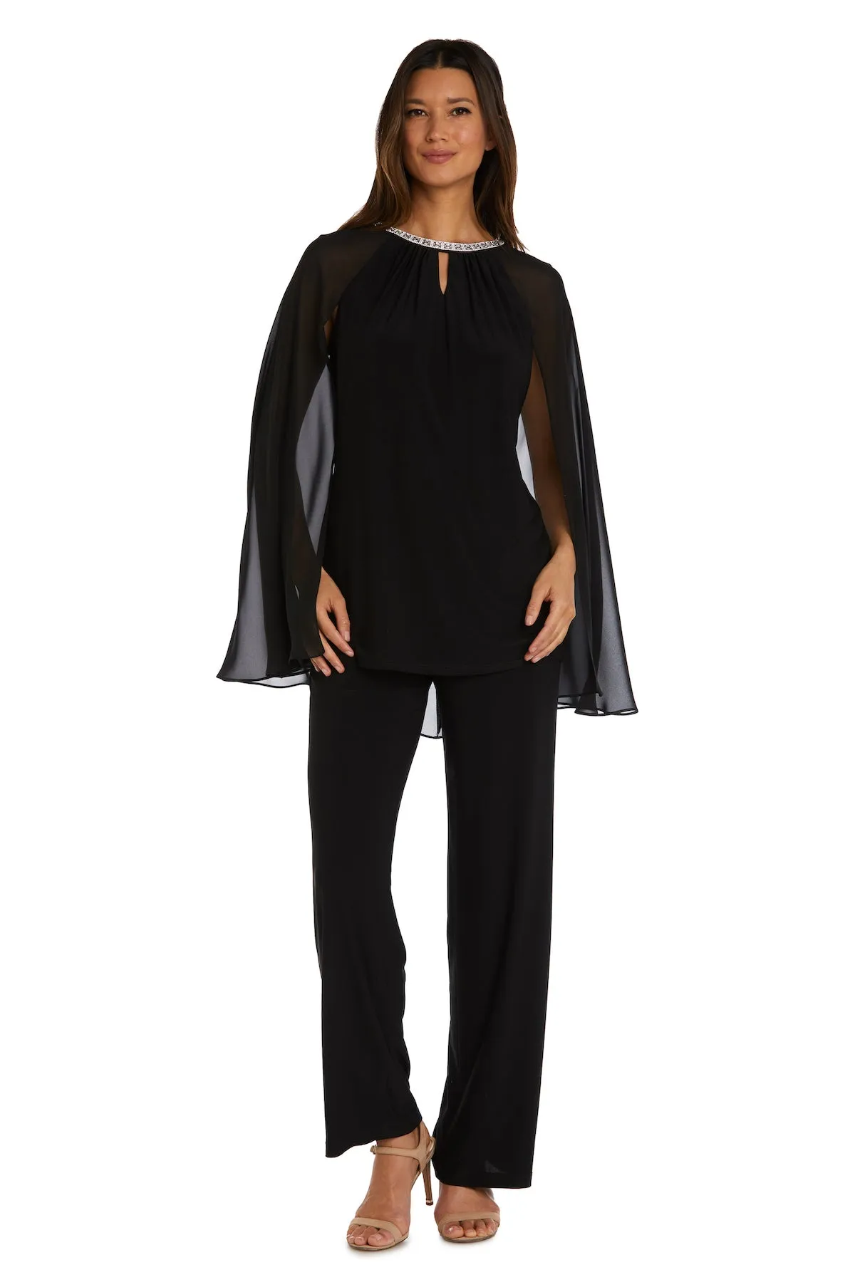 Jumpsuit With A Rhinestone Neckline sold by R&M Richards
