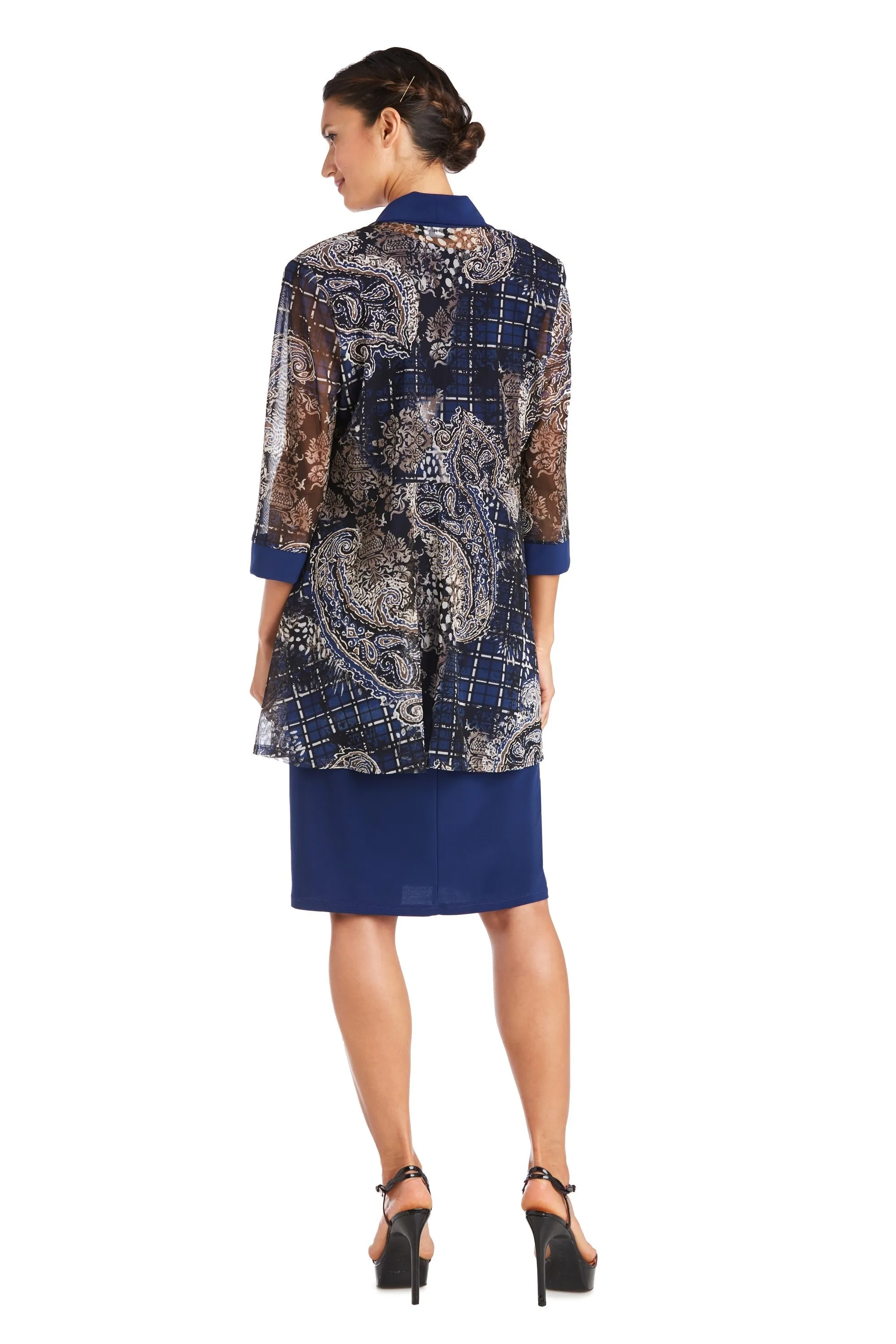 Two-Piece Printed Jacket and Dress Set - Petite sold by R&M Richards product image thumbnail 2