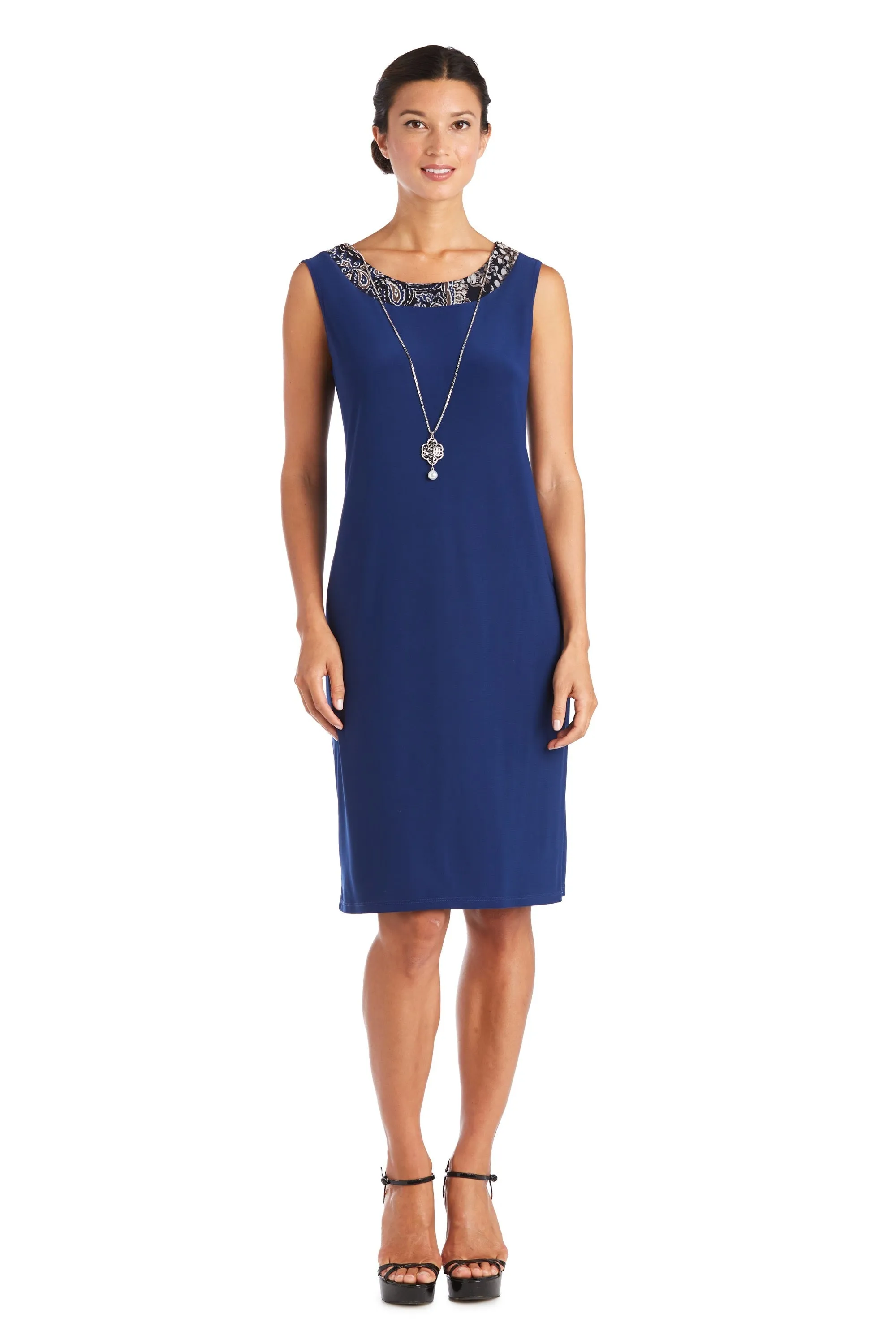 Two-Piece Printed Jacket and Dress Set - Petite sold by R&M Richards product image thumbnail 3