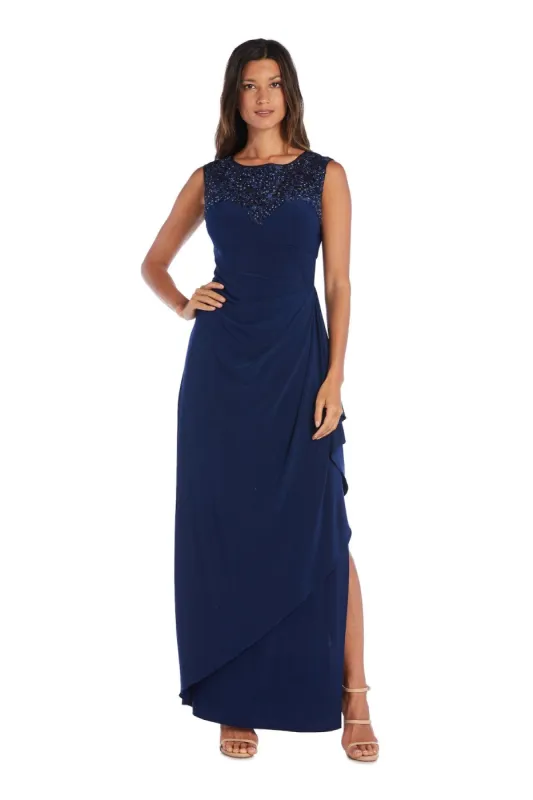 Sleeveless Sequined Evening Gown - Petite sold by R&M Richards