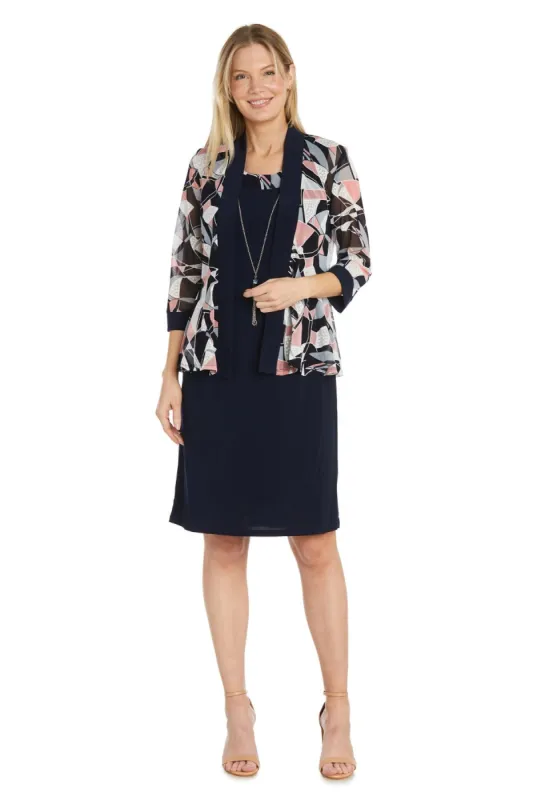 Print Mesh Daytime Open Jacket Dress sold by R&M Richards