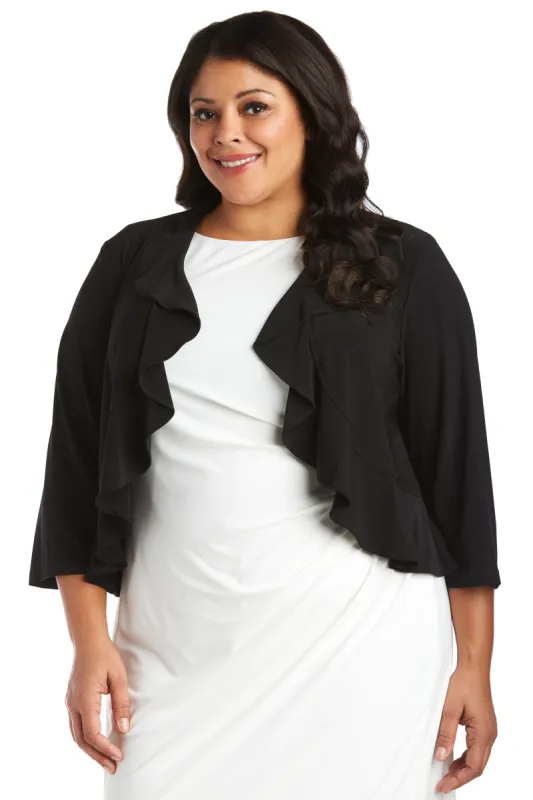 Ruffle Jacket - Plus sold by R&M Richards