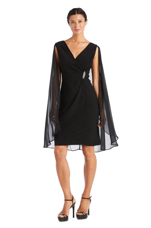 Chiffon Duster Cape Dress - Petite sold by R&M Richards