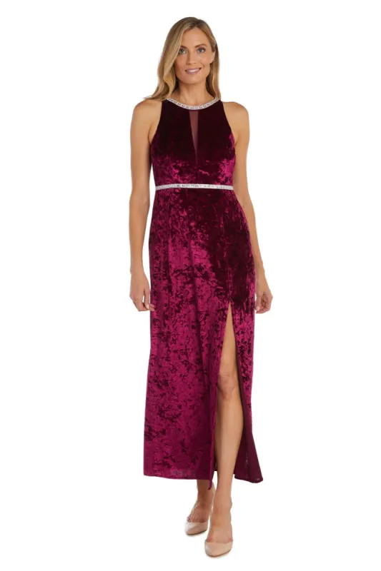 Long Crinkle Velvet Dress sold by R&M Richards