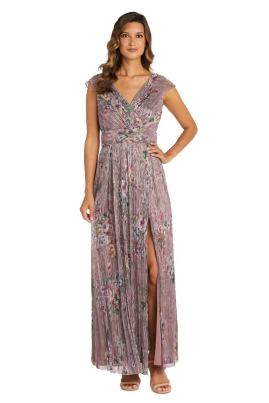 Floral Metallic Flowy Dress - Petite sold by R&M Richards