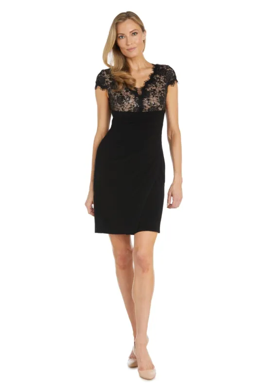 Sequined Lace Cocktail Dress - Petite sold by R&M Richards