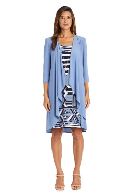 Puff Print Jacket Dress - Petite sold by R&M Richards