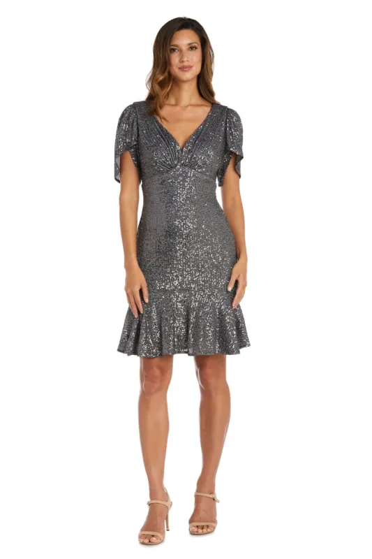 Short Sleeve Cocktail Dress - Petite sold by R&M Richards