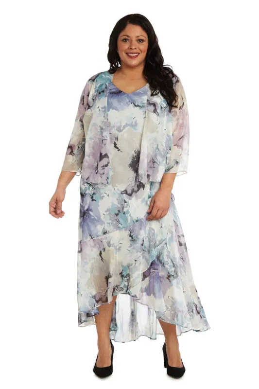 Two-Piece Chiffon Jacket Dress - Plus sold by R&M Richards