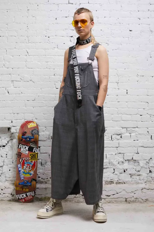 JUMBO OVERALL - DARK GLEN PLAID sold by R13